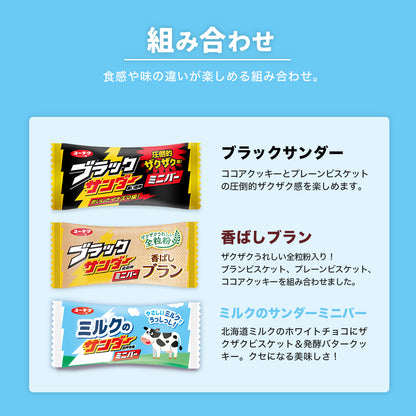 ブラックサンダーミニバー スペシャルアソートBOX（ブラックサンダー・香ばしブラン・ミルクのサンダー）