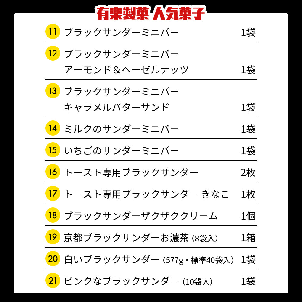 ブラックサンダー無限ザクザク福袋（限定クッション入り）