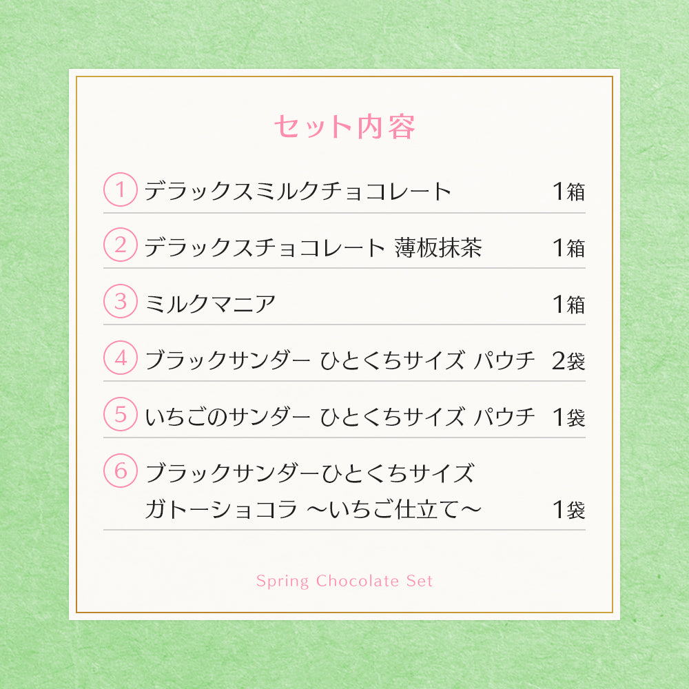 春の贅沢チョコレートセット