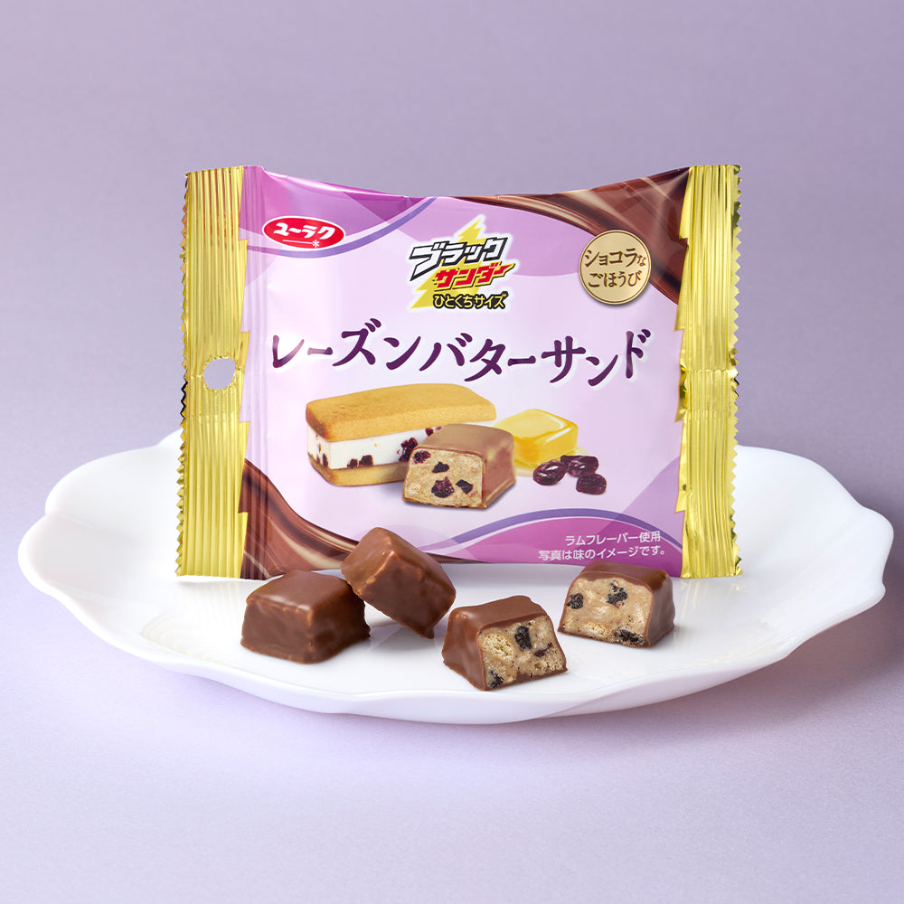 ブラックサンダーひとくちサイズ レーズンバターサンド